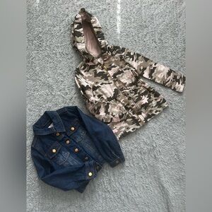 Max Studio Girls Camo & Denim Jacket Bundle